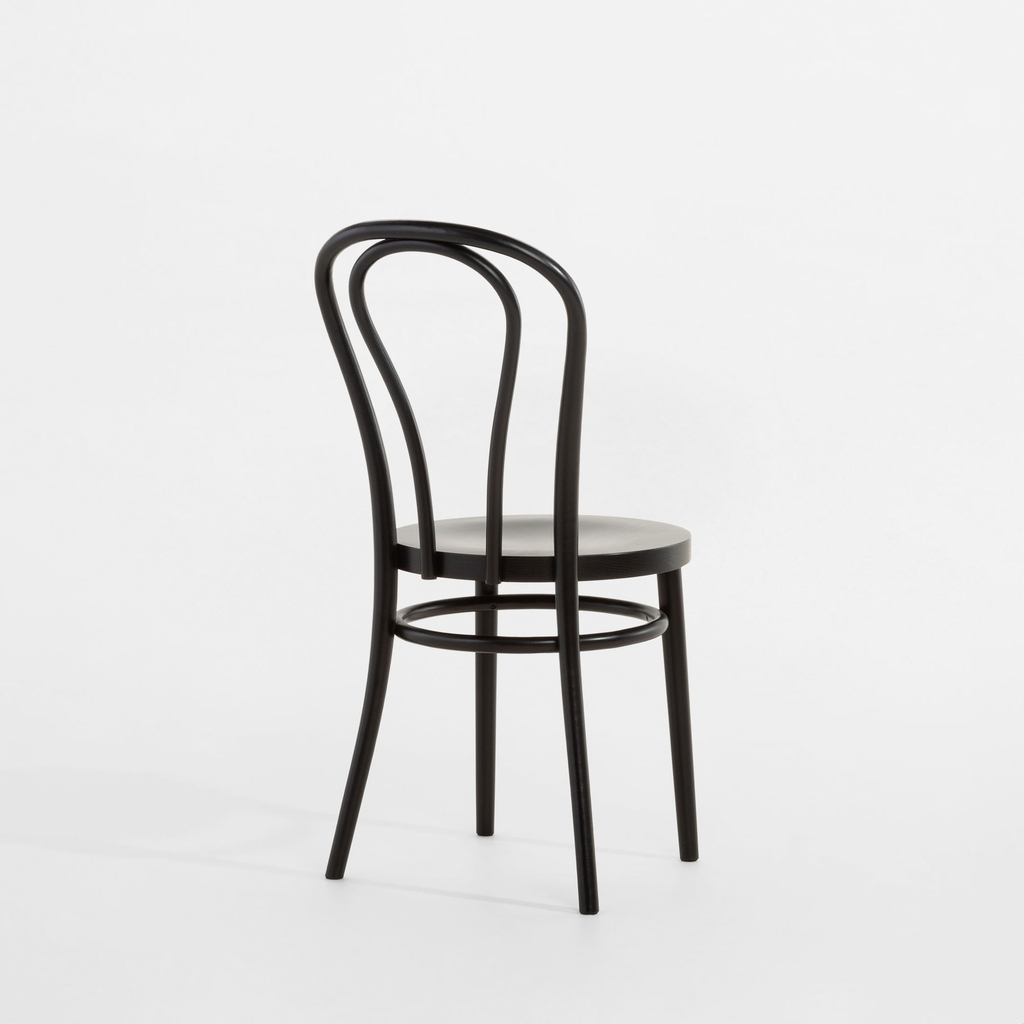 Krzesło drewniane czarne CARLO