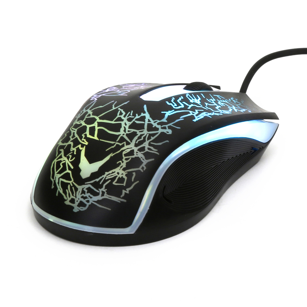 Mysz gamingowa czarna z podświetleniem OM0125 OMEGA VARR PREDOS