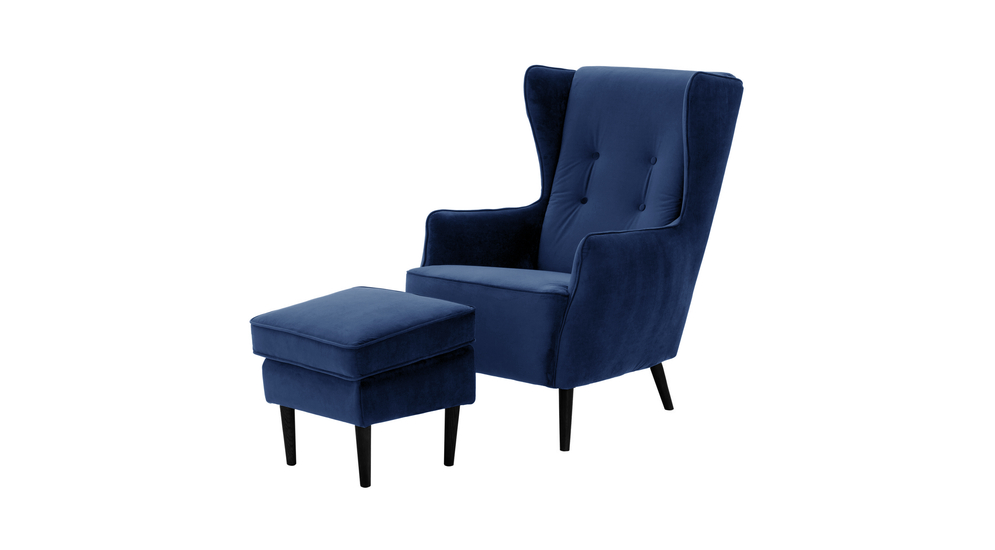 Fotel wypoczynkowy BOSTO niebieski