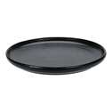 Talerz deserowy ceramiczny czarny 21 cm