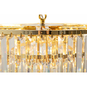 Lampa wisząca glamour złota AMEDEO 48 cm