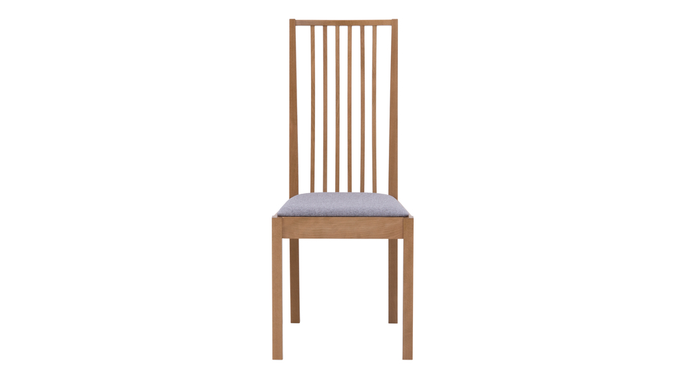 Krzesło PAOLA szare/buk dębowy