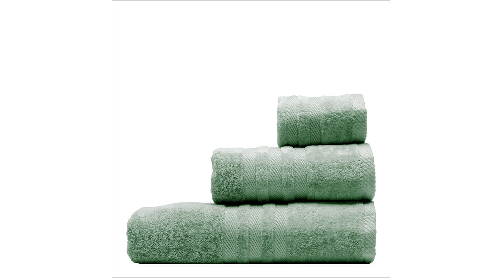 Ręcznik bawełniany do rąk zieleń CAROLINE 30x50 cm