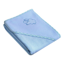 Ręcznik okrycie kąpielowe dla niemowląt z kapturem SILLO OWIECZKA 80x80 cm
