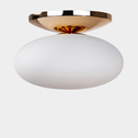 Lampa sufitowa biało-złoty UFO 40 cm