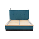Łóżko z oświetleniem niebieskie TIVOLI 160x200 cm