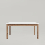 Stół rozkładany z szarym blatem 160-207 cm