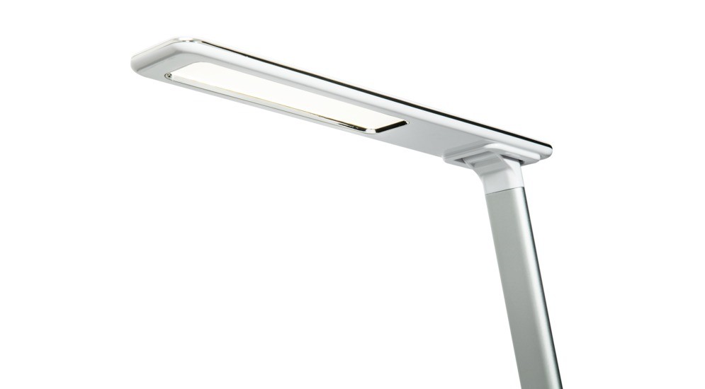 Lampa biurkowa LED z ładowarką indukcyjną biała CLARA