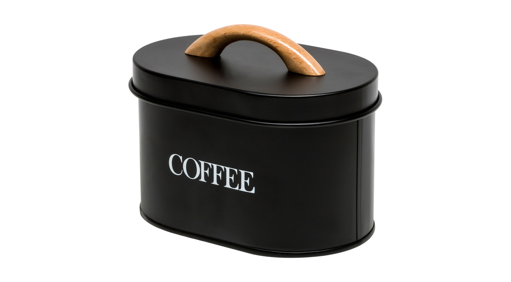 Pojemnik kuchenny na kawę czarny 15 cm