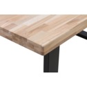 Stół industrialny z drewnianym blatem sonoma IRIS 160x100 cm