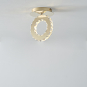 Lampa sufitowa LED pierścień złota GIRONA