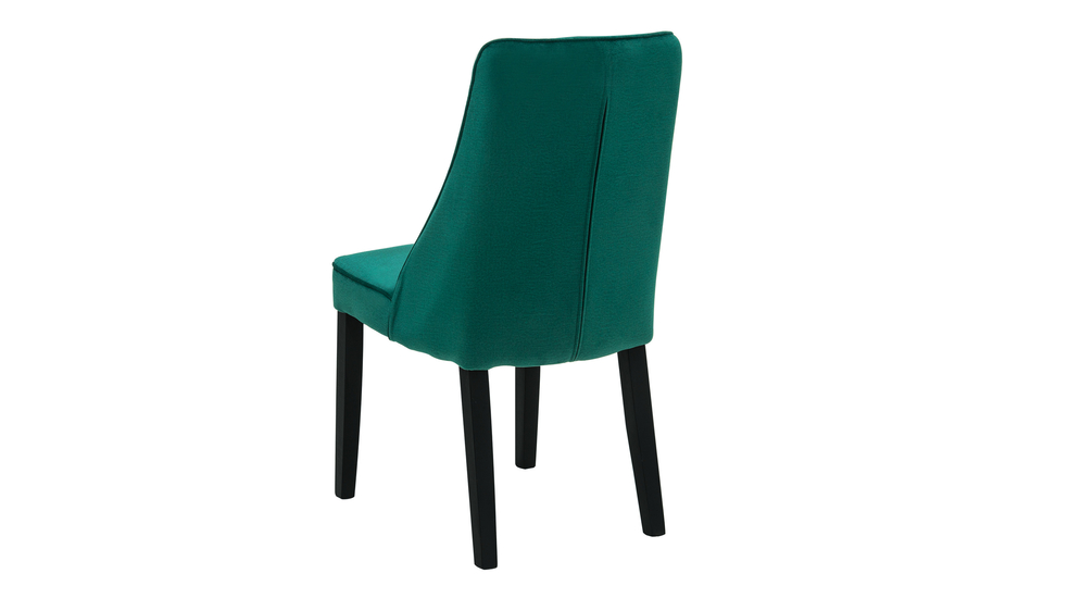 Krzesło tapicerowane butelkowa zieleń SOFTI