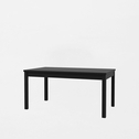 Stół rozkładany czarny 160-207 cm