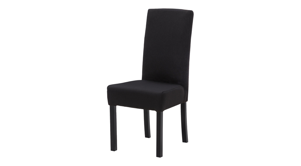 Krzesło tapicerowane czarne AMARETO