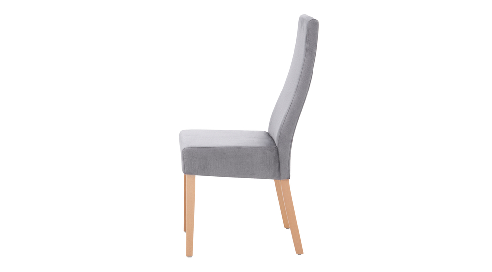 Krzesło tapicerowane szare SORIN