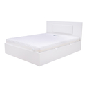 Łóżko białe z oświetleniem MARSYLIA 160x200 cm