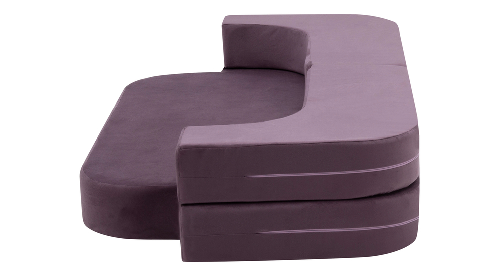 Sofa z pianki fioletowa LEOSIA 