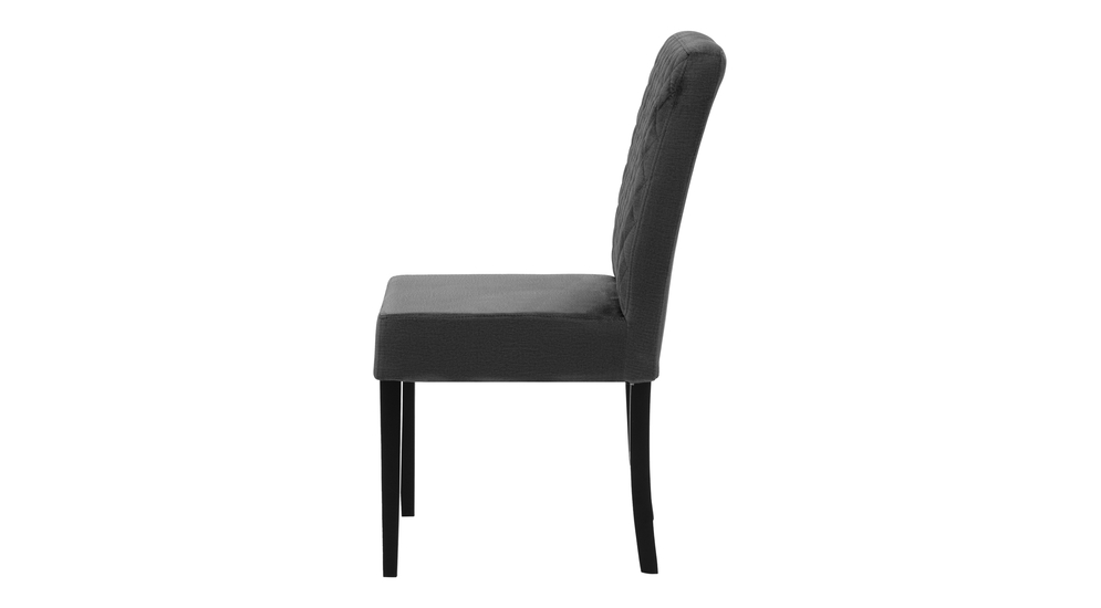 Krzesło tapicerowane ciemnoszare JORK