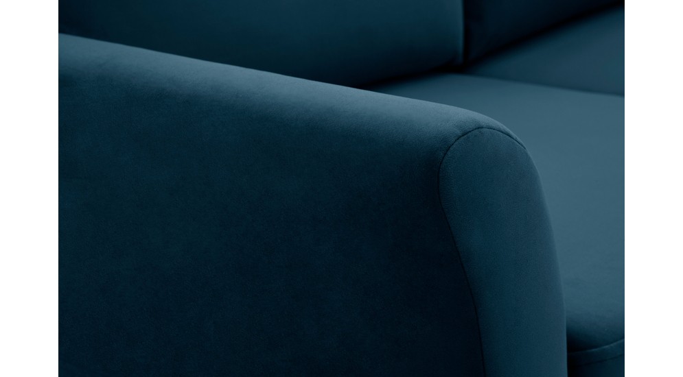 Sofa welurowa ciemnoniebieska TULON