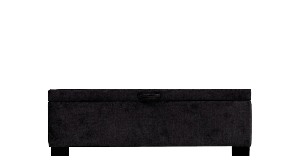 Łóżko czarne MONA VERTICAL 90 cm