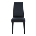 Krzesło tapicerowane ekoskóra czarna EMISA buk black