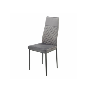 Krzesło tapicerowane szare AGENO