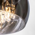 Lampa podłogowa glamour z kryształkami chromowana CRYSTAL