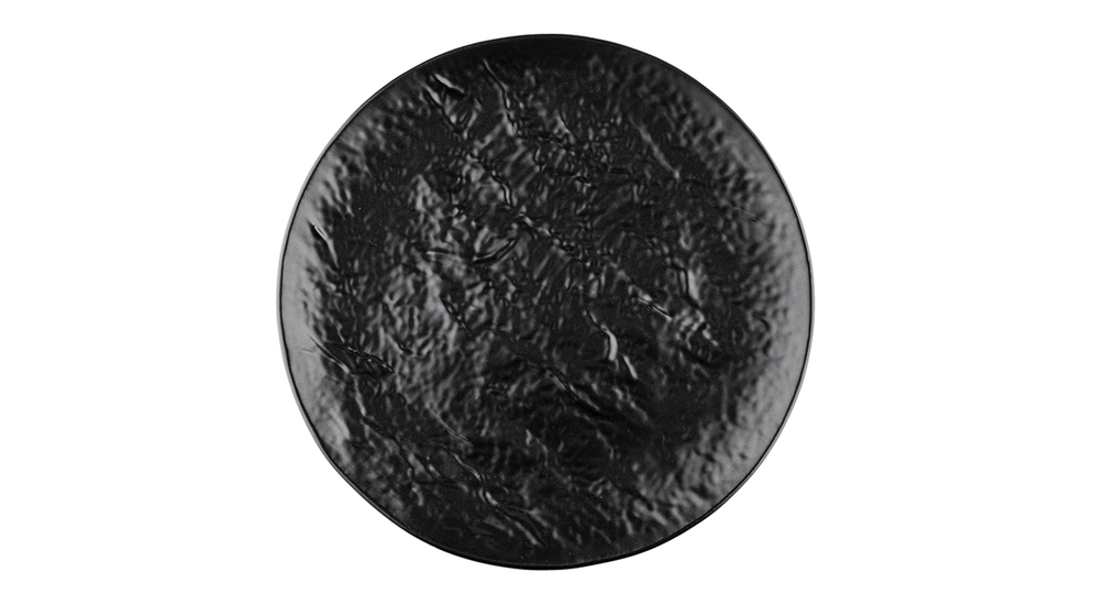 Talerz deserowy czarny  DRAGON 19 cm