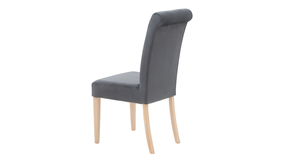 Krzesło tapicerowane szare OURAGAN