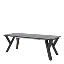 Stół rozkładany PIER ciemny beton