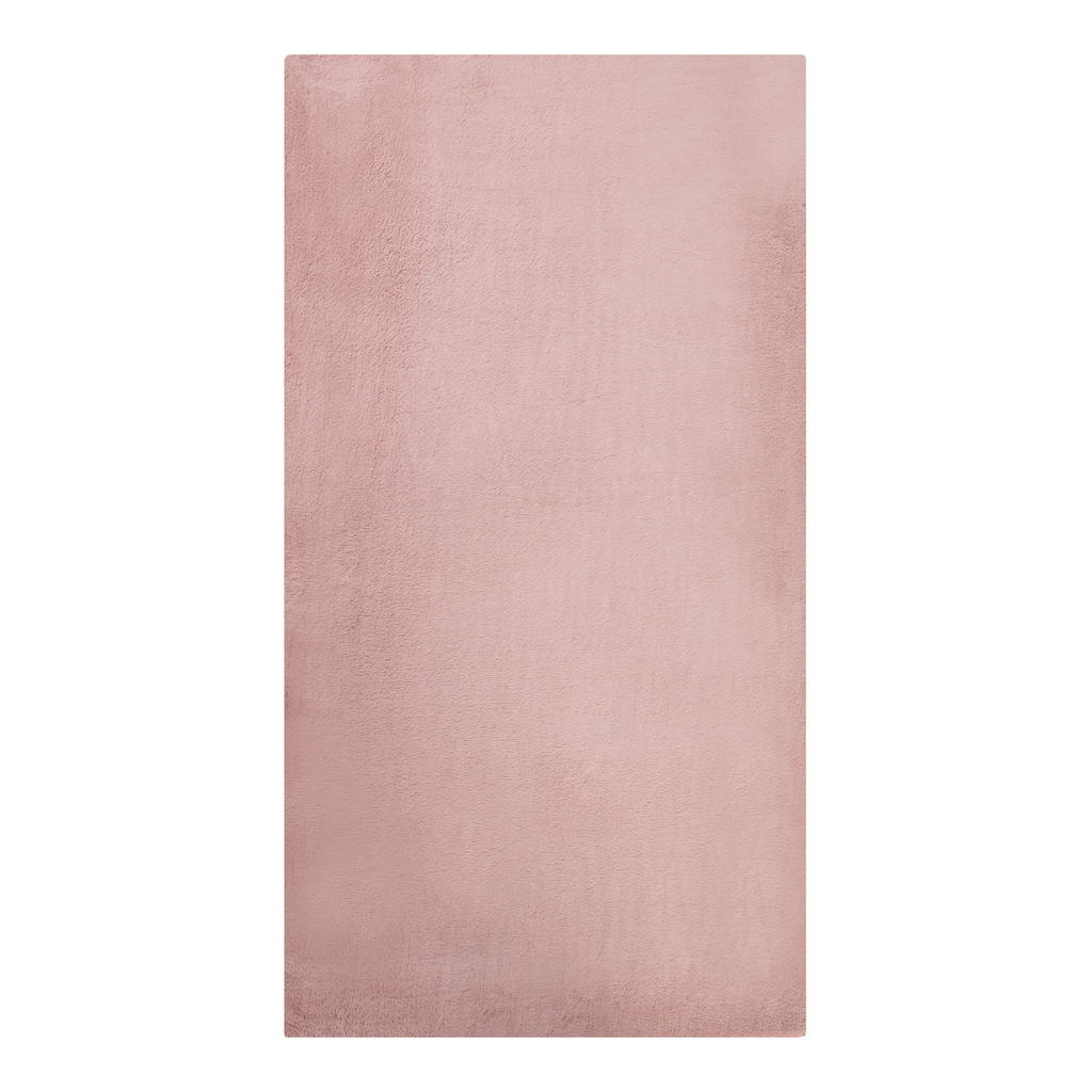 Dywan różowy RABBIT BUNNY 80x150 cm wykonany z przędzy poliestrowej. 