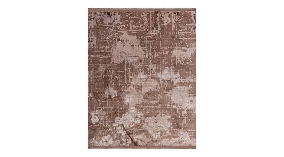 Dywan postarzany brązowy z frędzlami MADELEINE 200x290 cm