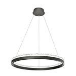 Lampa wisząca LED pierścieniowa czarna REGI 60 cm