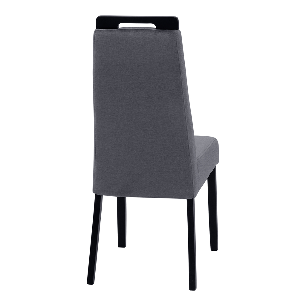Krzesło tapicerowane szare IMPI buk black