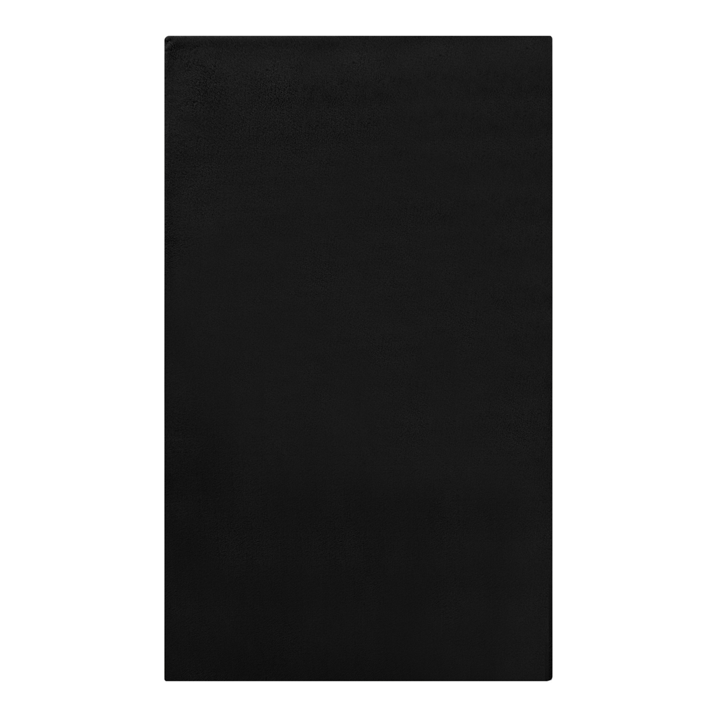 Dywanik czarny RABBIT BUNNY 60x100 cm wykonany z przędzy poliestrowej.