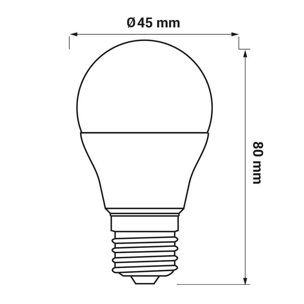 Żarówka LED E27 8W barwa neutralna ORO-E27-G45-TOTO-8W-DW