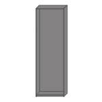 Korpus szafy ADBOX szary – typ II 75x233,6x35 cm