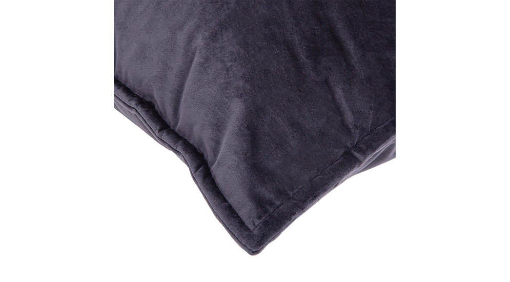 2 poduszki welurowe czarne LEA 60x75 cm