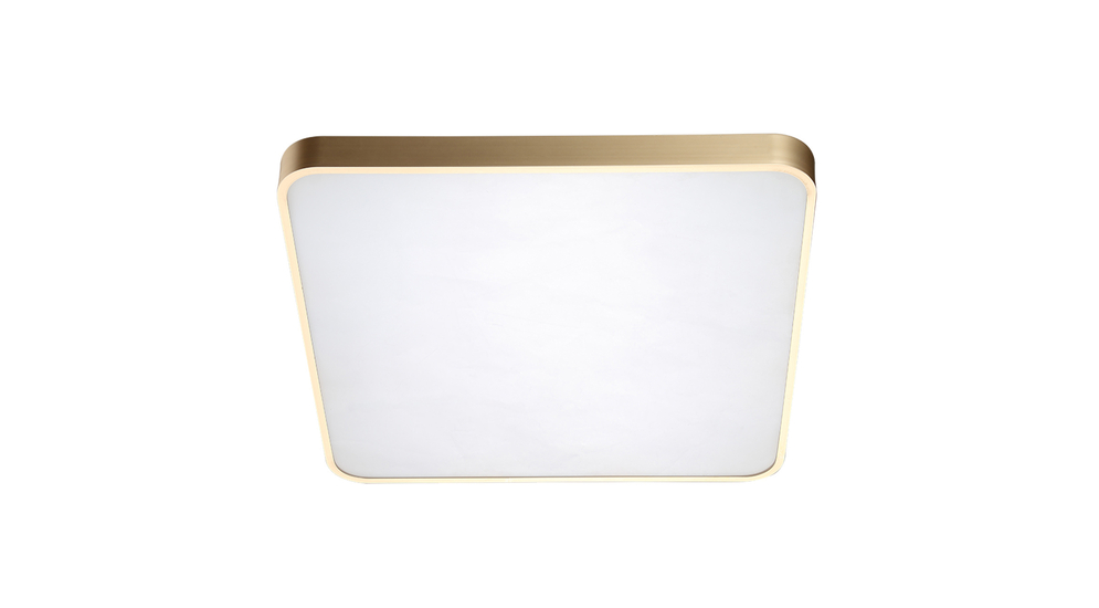 Plafon LED kwadratowy złoty SIERRA 40 cm