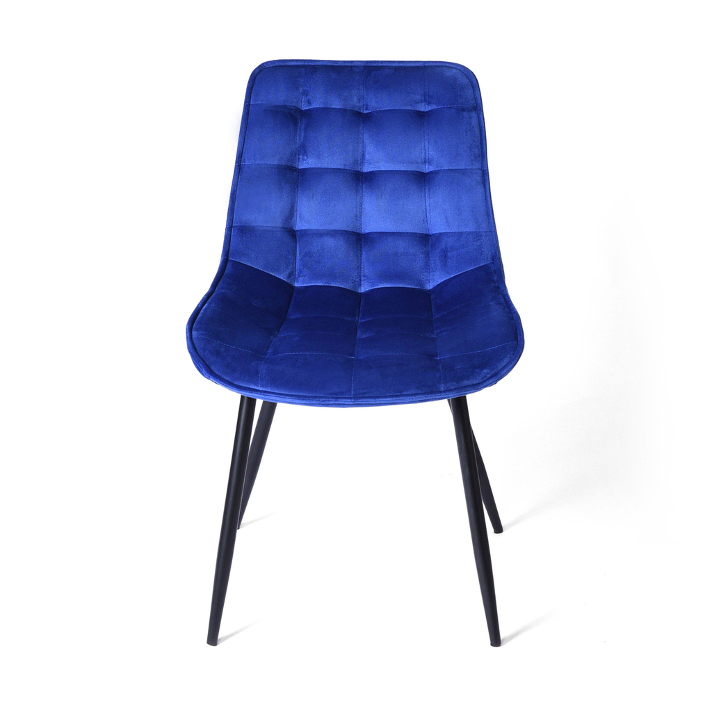 Krzesło pikowane niebieskie SANDYS