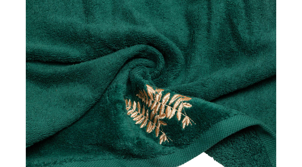 Ręcznik bawełniany ciemnozielony LANNA 50x100 cm