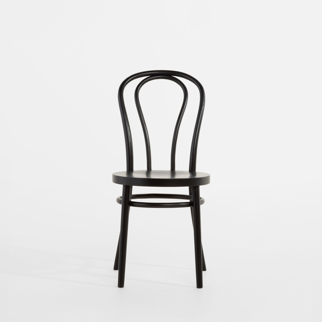 Krzesło drewniane czarne bez tapicerki