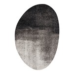 Dywan ombre czarno-szary owalny FALUN 160x230 cm