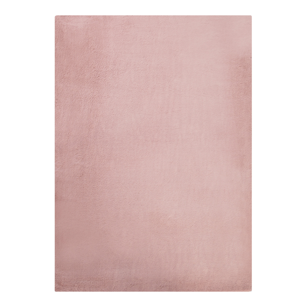 Dywan różowy RABBIT BUNNY 160x230 cm wykonany z przędzy poliestrowej.