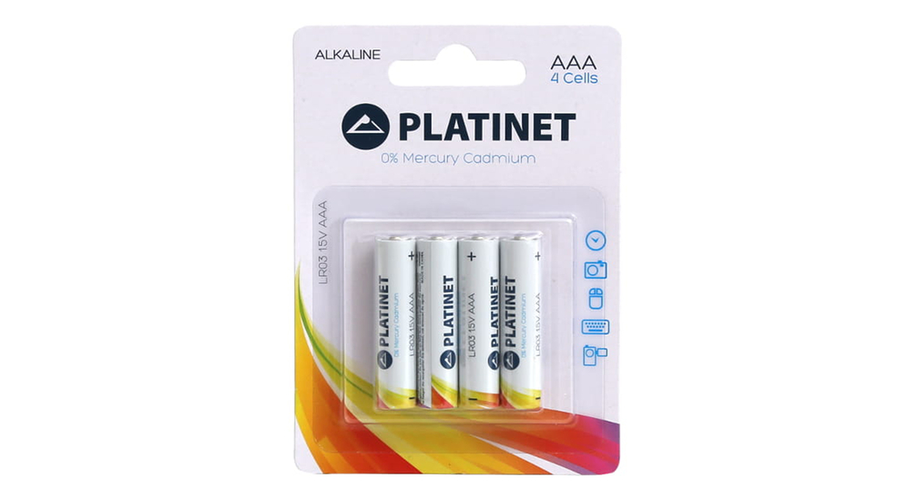 Zestaw baterii alkalicznych PLATINET LR03/AAA - 4 szt.