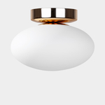 Lampa sufitowa biało-złota UFO 18 cm