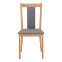Krzesło drewniane z tapicerowanym siedziskiem NIKAS
