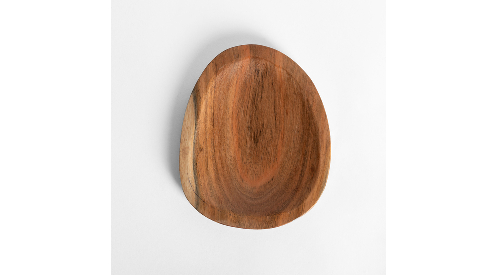 Talerz z drewna akacjowego 16x13 cm
