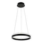 Lampa wisząca LED pierścieniowa czarna REGI 40 cm