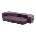 Sofa z pianki fioletowa LEOSIA 